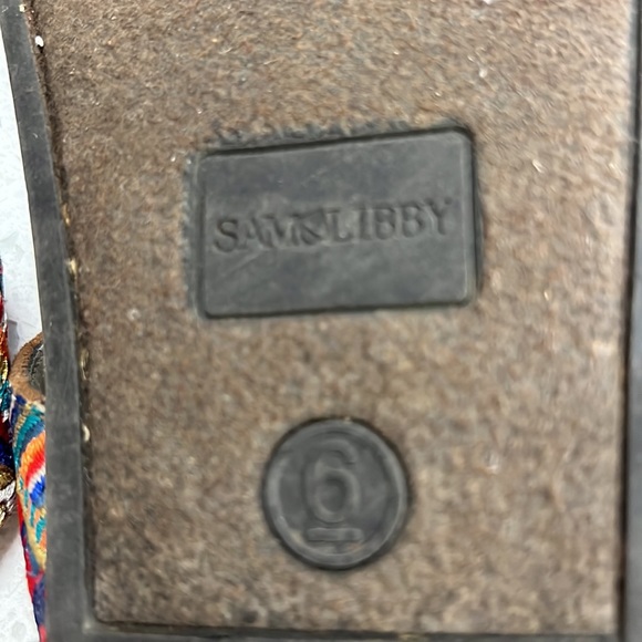 Sam & Libby Embroidered Thong Sandals size 6 - Picture 9 of 9